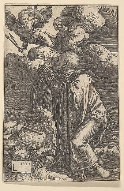 David Praying, by Lucas van Leyden