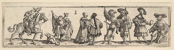 Lansquenets and ladies, by Christoph Bockstorffer