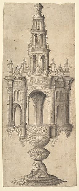 An Architectural Monstrance, by Anonymous, French, 16th century
