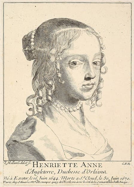 Henriette-Anne d'Angleterre, duchesse d'Orléans, by Claude Mellan