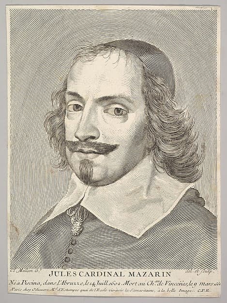 Cardinal Jules Mazarin, by Claude Mellan