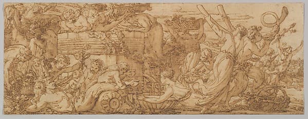 Bacchanal: Arrival at the Wine Vat, by Joseph Marie Vien