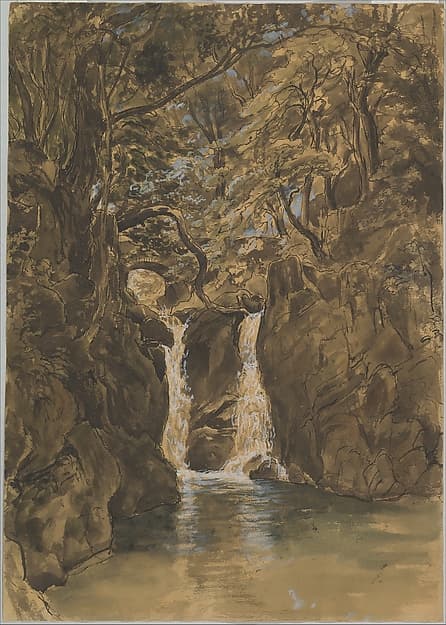 A View of Lower Rydal Falls, Cumbria, by Thomas Fearnley