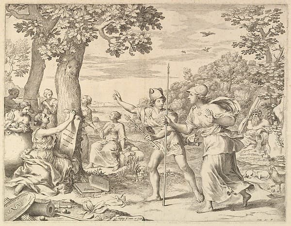 Allegory on Good Government in France, by Claude Mellan