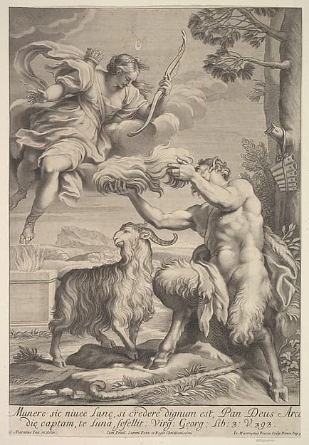 Pan foiled by Diana, by Giovanni Girolamo Frezza