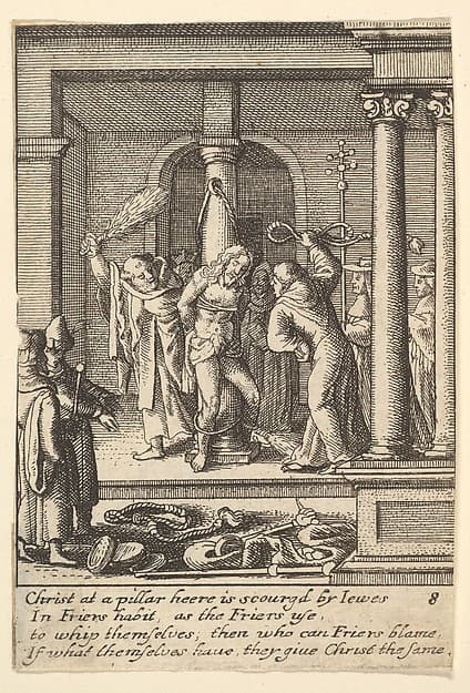 The scourging, by Wenceslaus Hollar
