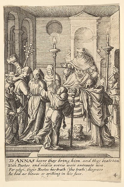 Jesus before Annas, by Wenceslaus Hollar
