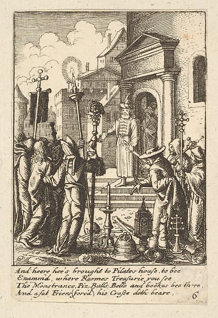 Jesus before Pilate, by Wenceslaus Hollar