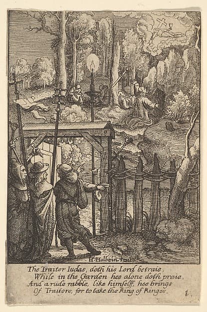 Jesus on the Mount of Olives, by Wenceslaus Hollar