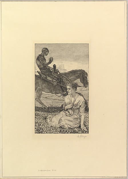 Ritter Tod, from the series Brahmsphantasie, by Max Klinger