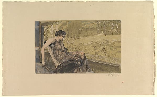 Leuckart Certificate (Penelope), by Max Klinger