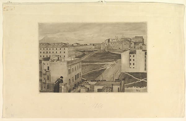 View from the Artist's Studio Window, Rome, by Max Klinger