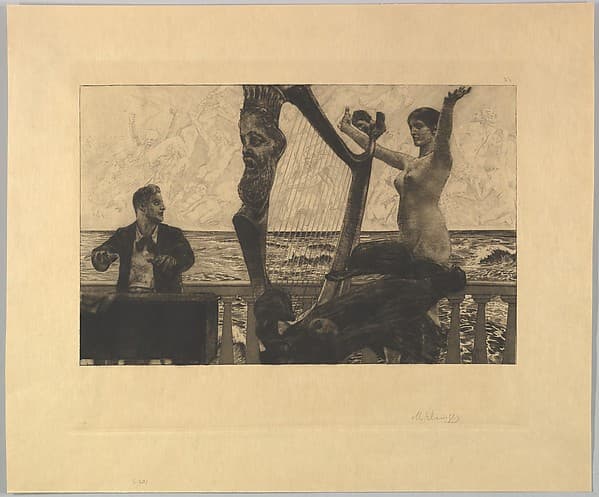 Evocation (from the series Brahms Fantasies), by Max Klinger
