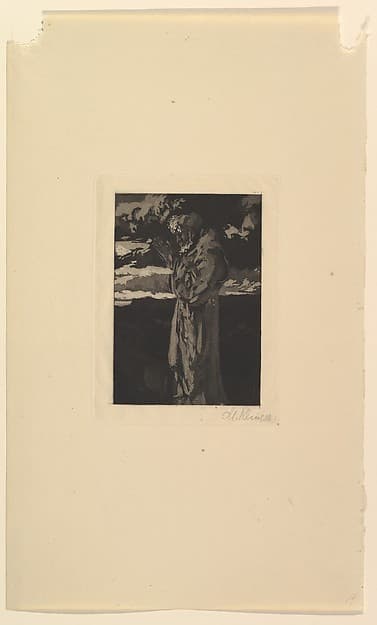Old Man Praying (St. Anthony), by Max Klinger