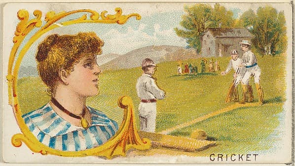 Cricket, from the Games and Sports series (N165) for Old Judge Cigarettes, by Goodwin & Company