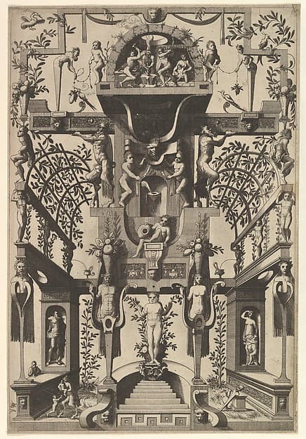 Modern Grotesque Decoration, by Johannes van Doetecum I