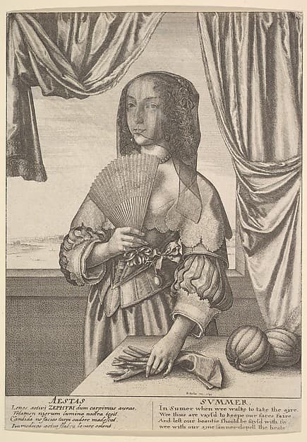 Aestas - Summer, by Wenceslaus Hollar