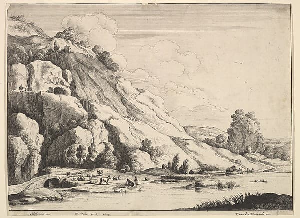 The Stone Bridge, by Wenceslaus Hollar