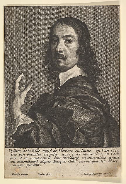 Stefano della Bella, by Wenceslaus Hollar