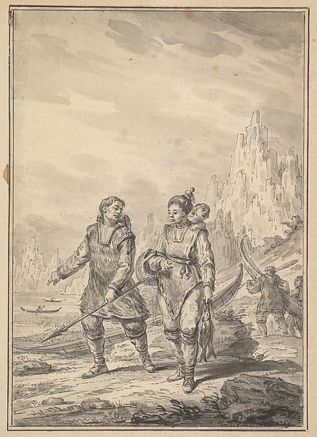 Inuit Manner of Dress, by Jean-Baptiste Le Prince