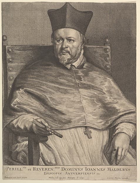 Bishop Jan van Malderus (Malderen), by Wenceslaus Hollar