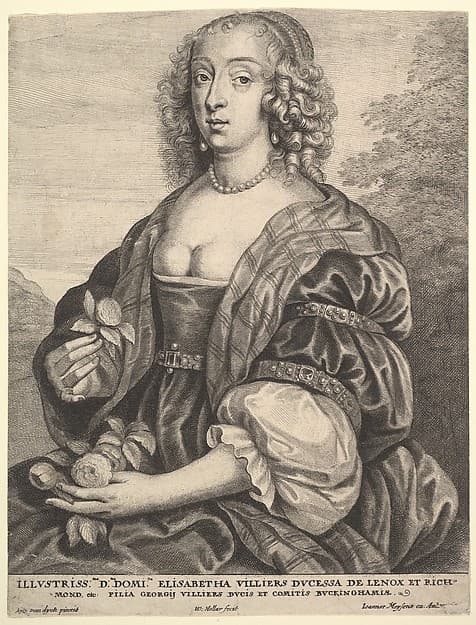 Mary Villiers, Dutchess of Lennox and Richmond, by Wenceslaus Hollar