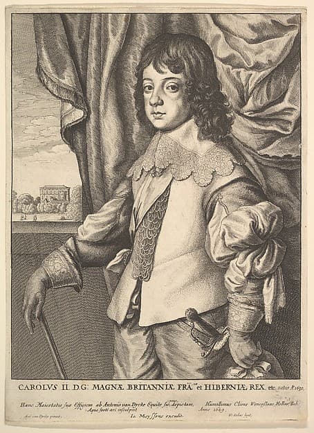 Charles II, by Wenceslaus Hollar