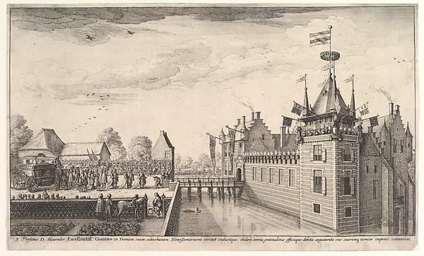 Visit to A. Roelants, by Wenceslaus Hollar