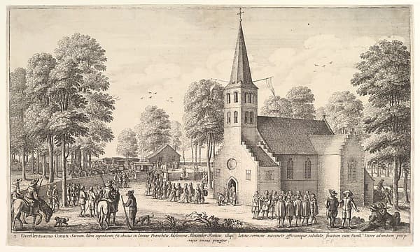 Going to Church, by Wenceslaus Hollar