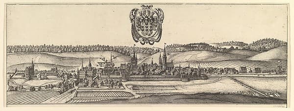 Ansbach and Coburg, View (a) of two views (a&b)., by Wenceslaus Hollar