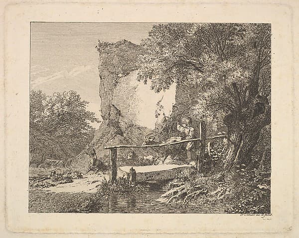 A Boy with Three Goats, by Johann Christoph Erhard
