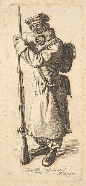 The Russian Infantryman, by Johann Christoph Erhard