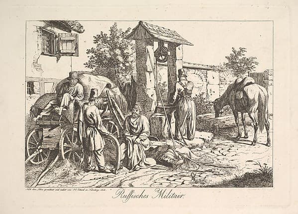 Cossack at the Well, by Johann Christoph Erhard