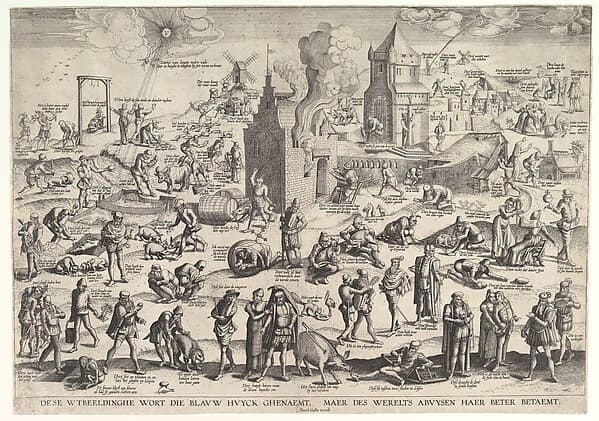De Blauwe Huyck (The Blue Hood), by Theodoor Galle