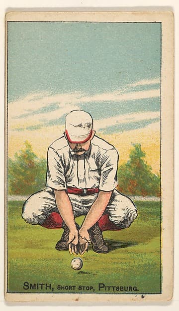 Smith, Shortstop, Pittsburgh, from the Gold Coin series (N284) for Gold Coin Chewing Tobacco, by D. Buchner & Co., New York