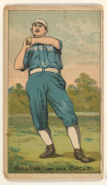 Sullivan, Left Field, Chicago, from the Gold Coin series (N284) for Gold Coin Chewing Tobacco, by D. Buchner & Co., New York