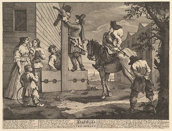 Hudibras Triumphant (Twelve Large Illustrations for Samuel Butler's Hudibras, Plate 4), by William Hogarth