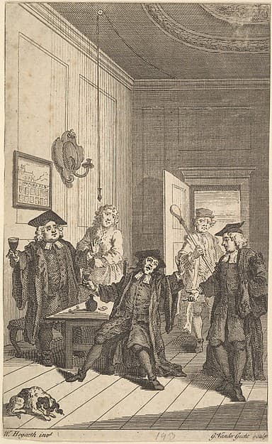 Frontispiece to "The Humours of Oxford", by Gerard Vandergucht