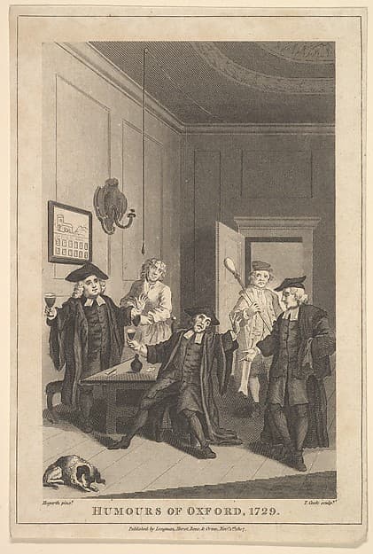 Frontispiece to "The Humours of Oxford", by William Hogarth