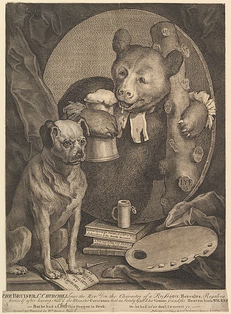 The Bruiser (Caricature of Charles Churchill), by William Hogarth