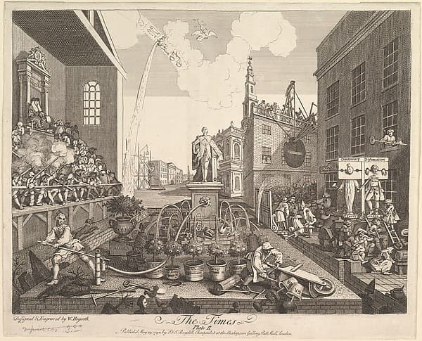 The Times, Plate 2, by William Hogarth