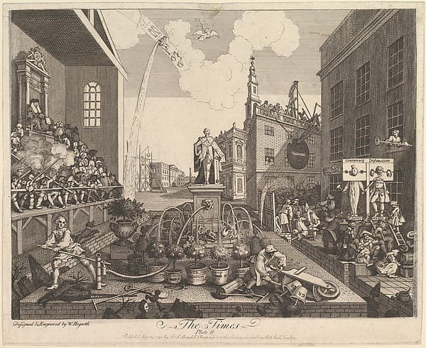 The Times, Plate 2, by William Hogarth