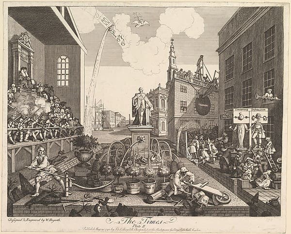 The Times, Plate 2, by William Hogarth