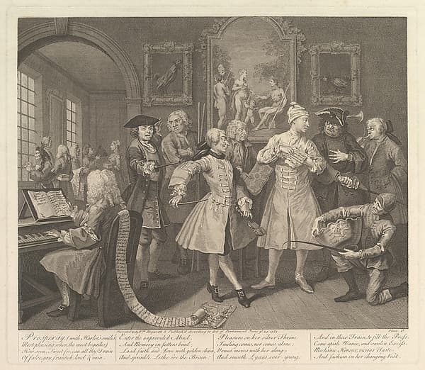 A Rake's Progress, Plate 2, by William Hogarth