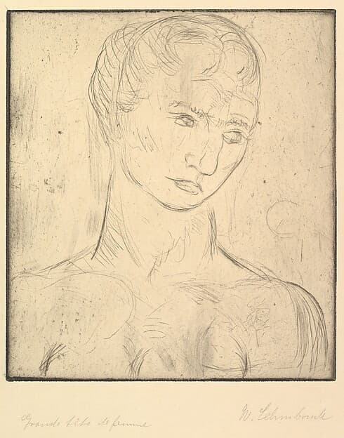 Head of a Woman (Kopf Groß), by Wilhelm Lehmbruck