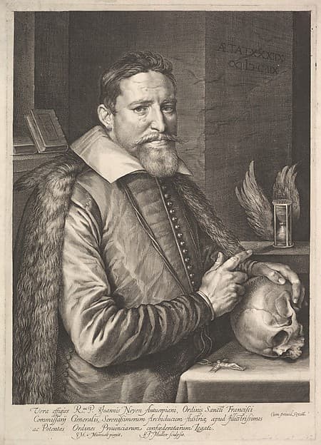Portrait of Joannes Neyen, General of the Order of Franciscan Friars, Ambassador in Trier, by Jan Muller