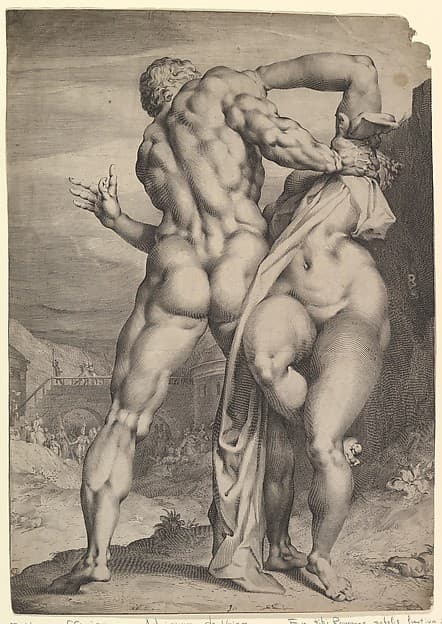 The Abduction of a Sabine Women (view from behind), by Jan Muller