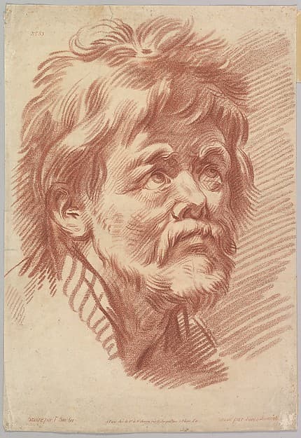 Head of an Old Man, by Louis Marin Bonnet