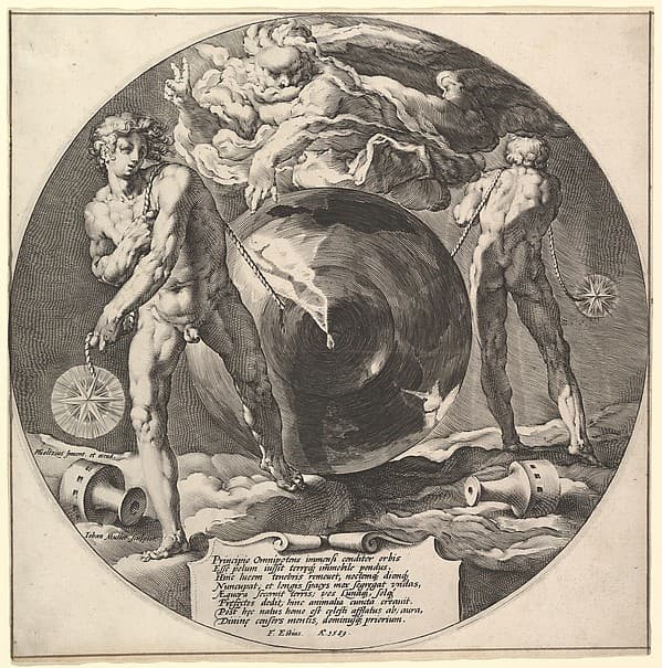 God Creating Heaven and Earth, title page from "The Creation of the World", by Jan Muller