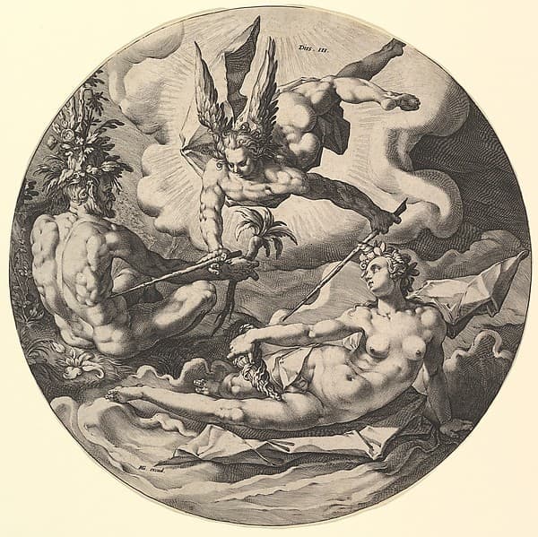 The Third Day ( Dies III): The Separation of Land and Sea, from "The Creation of the World", by Jan Muller